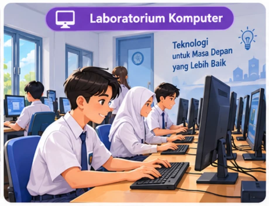 Fasilitas Laboratorium Komputer SMP Inshafuddin